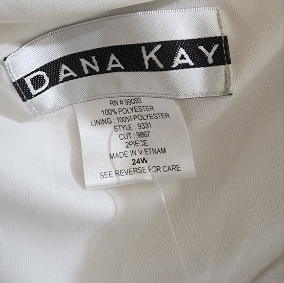 Womans  2 piece blouse and skirt set size 24W by Dana Kay - Picture 3 of 4